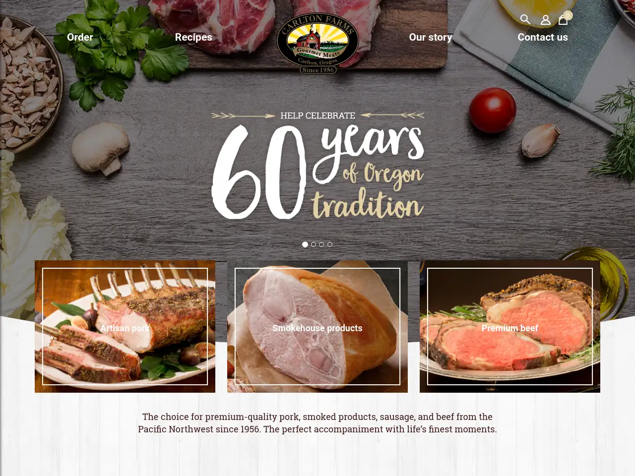 Carlton Farms website