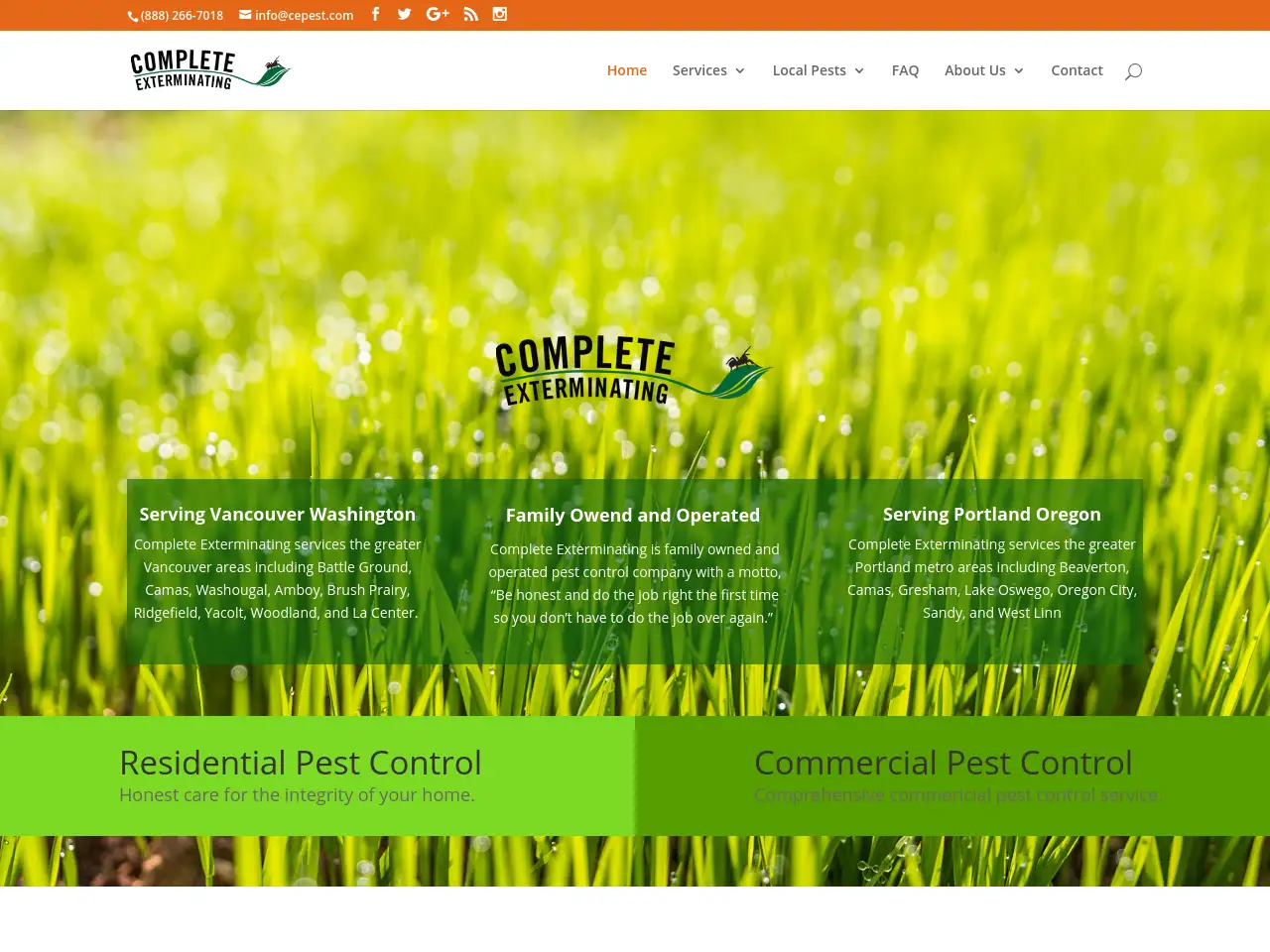 Complete Exterminating website