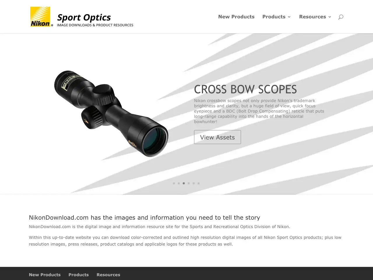 Nikon Sport Optics website