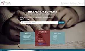 Request A Notary website