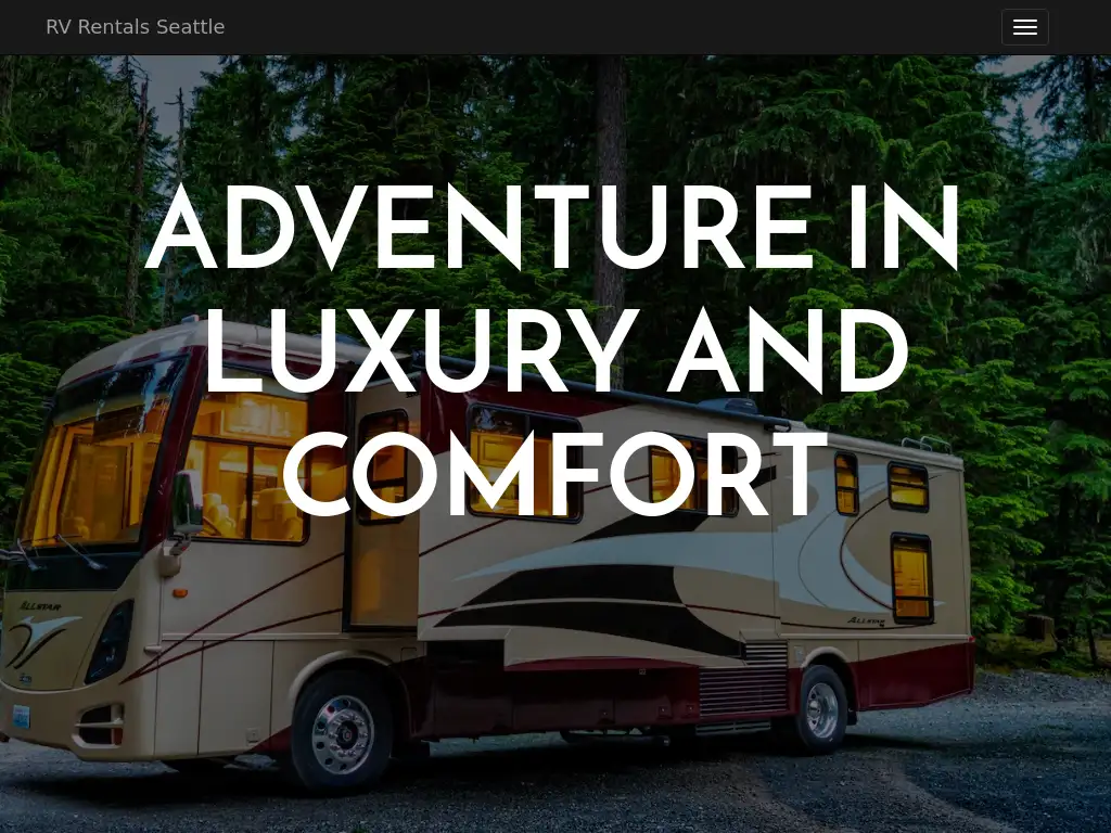 Squatch RV Rentals website