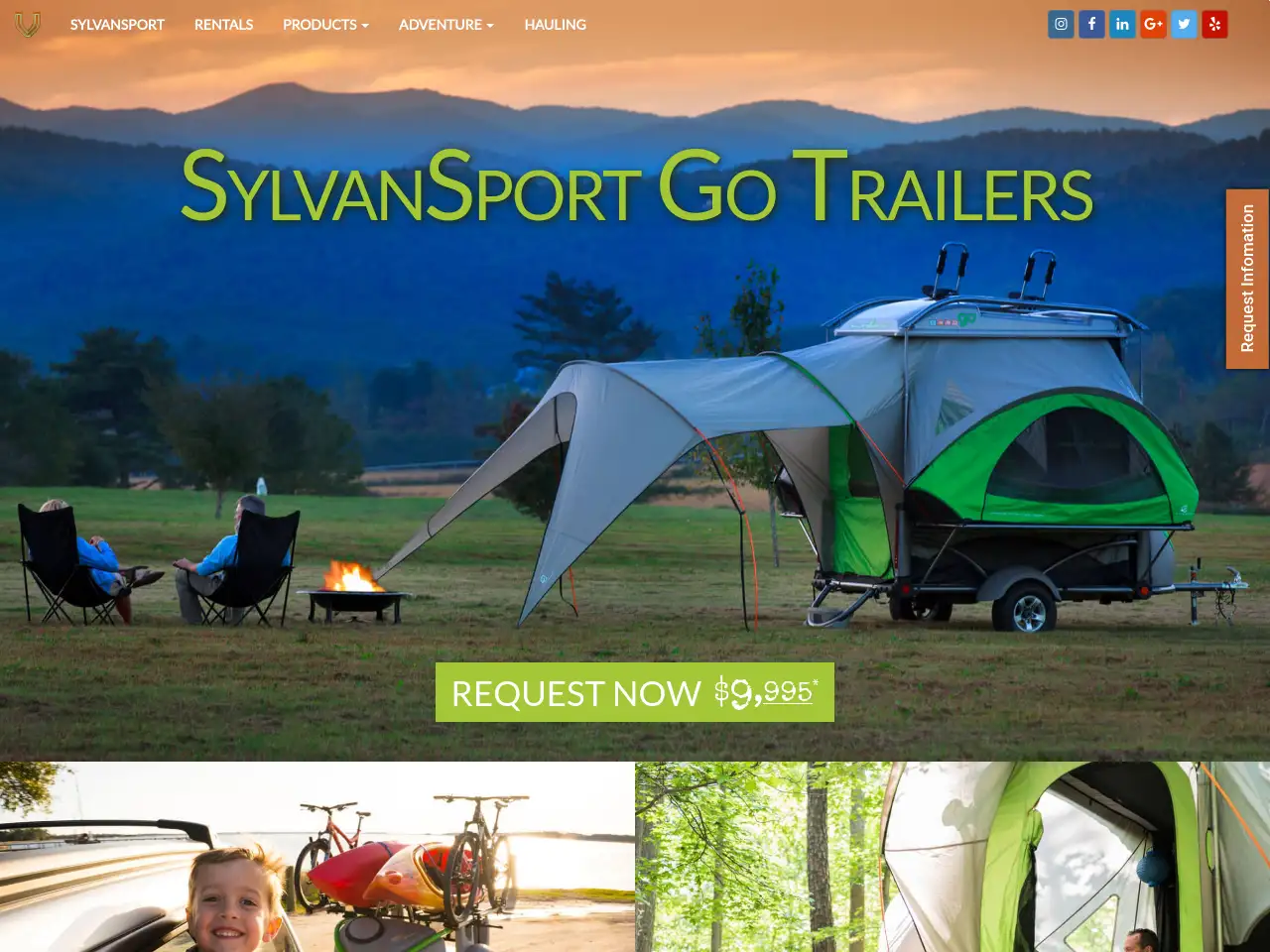 SylvanSport Go Trailers website
