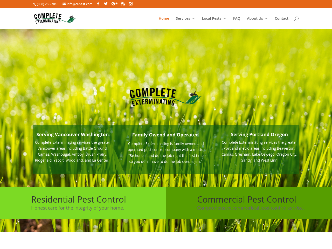 Complete Exterminating: Website / CMS / SEO Complete Exterminating:<br /> Website / CMS / SEO